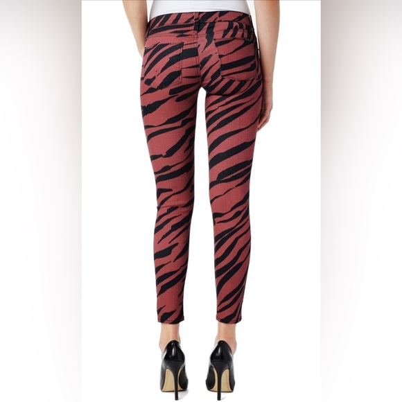 Hudson Women's Denim Jeans KRISTA SUPER SKINNY Red Camo Print - Picture 3 of 7